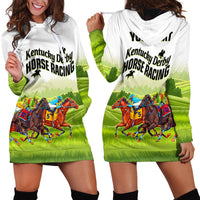 Personalised Kentucky Horse Racing Hoodie Dress 2023 Dynamic - Wonder Print Shop