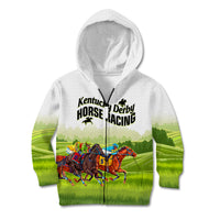 Personalised Kentucky Horse Racing Kid Hoodie 2023 Dynamic - Wonder Print Shop