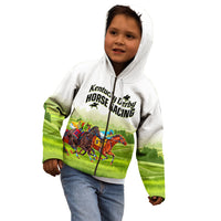 Personalised Kentucky Horse Racing Kid Hoodie 2023 Dynamic - Wonder Print Shop