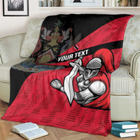 Custom Trinidad and Tobago Cricket Knight Riders Blanket Go Trinbago