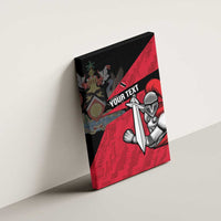 Custom Trinidad and Tobago Cricket Knight Riders Canvas Wall Art Go Trinbago