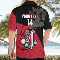 Custom Trinidad and Tobago Cricket Knight Riders Hawaiian Shirt Go Trinbago