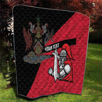 Custom Trinidad and Tobago Cricket Knight Riders Quilt Go Trinbago