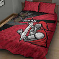 Custom Trinidad and Tobago Cricket Knight Riders Quilt Bed Set Go Trinbago
