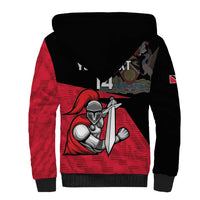 Custom Trinidad and Tobago Cricket Knight Riders Sherpa Hoodie Go Trinbago