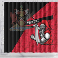 Custom Trinidad and Tobago Cricket Knight Riders Shower Curtain Go Trinbago