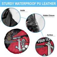 Custom Trinidad and Tobago Cricket Knight Riders Spare Tire Cover Go Trinbago