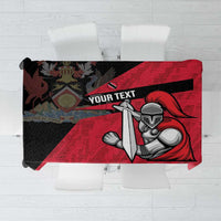 Custom Trinidad and Tobago Cricket Knight Riders Tablecloth Go Trinbago