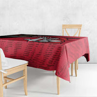 Custom Trinidad and Tobago Cricket Knight Riders Tablecloth Go Trinbago