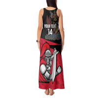 Custom Trinidad and Tobago Cricket Knight Riders Tank Maxi Dress Go Trinbago