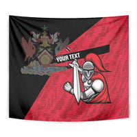 Custom Trinidad and Tobago Cricket Knight Riders Tapestry Go Trinbago