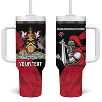 Custom Trinidad and Tobago Cricket Knight Riders Tumbler With Handle Go Trinbago