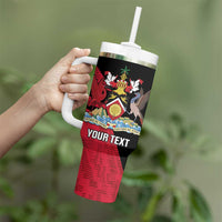 Custom Trinidad and Tobago Cricket Knight Riders Tumbler With Handle Go Trinbago