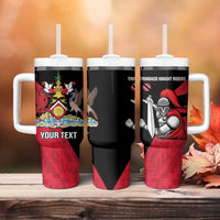 Custom Trinidad and Tobago Cricket Knight Riders Tumbler With Handle Go Trinbago