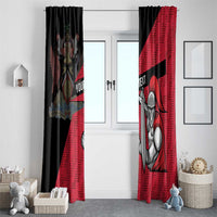 Custom Trinidad and Tobago Cricket Knight Riders Window Curtain Go Trinbago