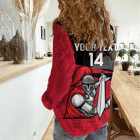 Custom Trinidad and Tobago Cricket Knight Riders Women Casual Shirt Go Trinbago