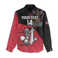 Custom Trinidad and Tobago Cricket Knight Riders Women Casual Shirt Go Trinbago