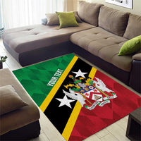 Custom Saint Kitts and Nevis Cricket Area Rug Go Champions Patriots
