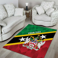 Custom Saint Kitts and Nevis Cricket Area Rug Go Champions Patriots