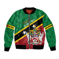Custom Saint Kitts and Nevis Cricket Bomber Jacket Go Champions Patriots