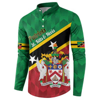 Custom Saint Kitts and Nevis Cricket Button Sweatshirt Go Champions Patriots