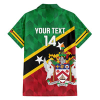 Custom Saint Kitts and Nevis Cricket Family Matching Long Sleeve Bodycon Dress and Hawaiian Shirt Go Champions Patriots