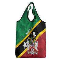 Custom Saint Kitts and Nevis Cricket Grocery Bag Go Champions Patriots