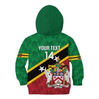 Custom Saint Kitts and Nevis Cricket Kid Hoodie Go Champions Patriots