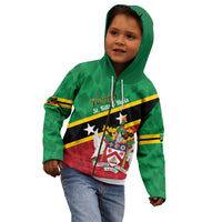 Custom Saint Kitts and Nevis Cricket Kid Hoodie Go Champions Patriots