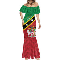 Custom Saint Kitts and Nevis Cricket Mermaid Dress Go Champions Patriots