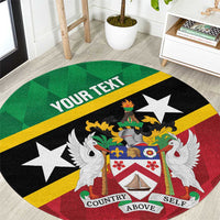 Custom Saint Kitts and Nevis Cricket Round Carpet Go Champions Patriots