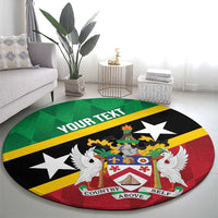 Custom Saint Kitts and Nevis Cricket Round Carpet Go Champions Patriots