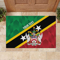Custom Saint Kitts and Nevis Cricket Rubber Doormat Go Champions Patriots