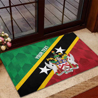 Custom Saint Kitts and Nevis Cricket Rubber Doormat Go Champions Patriots