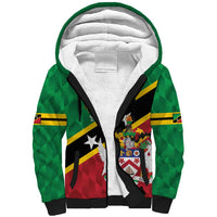 Custom Saint Kitts and Nevis Cricket Sherpa Hoodie Go Champions Patriots
