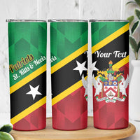Custom Saint Kitts and Nevis Cricket Skinny Tumbler Go Champions Patriots