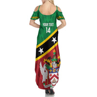 Custom Saint Kitts and Nevis Cricket Summer Maxi Dress Go Champions Patriots