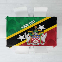 Custom Saint Kitts and Nevis Cricket Tablecloth Go Champions Patriots