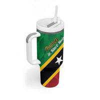 Custom Saint Kitts and Nevis Cricket Tumbler With Handle Go Champions Patriots