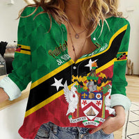 Custom Saint Kitts and Nevis Cricket Women Casual Shirt Go Champions Patriots