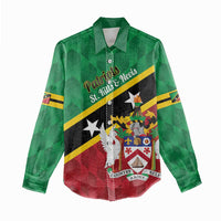 Custom Saint Kitts and Nevis Cricket Women Casual Shirt Go Champions Patriots