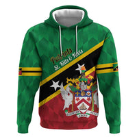 Custom Saint Kitts and Nevis Cricket Zip Hoodie Go Champions Patriots