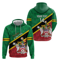 Custom Saint Kitts and Nevis Cricket Zip Hoodie Go Champions Patriots