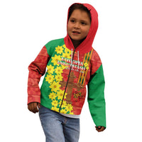 Enkutatash Ethiopia Kid Hoodie Melkam Addis Amet Adey Abeba Flower - Wonder Print Shop