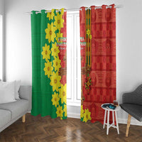 Enkutatash Ethiopia Window Curtain Melkam Addis Amet Adey Abeba Flower - Wonder Print Shop