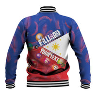 Personalised Philippines Billiards Baseball Jacket Cue With Balls Flag Style - Wonder Print Shop
