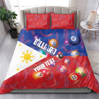 Personalised Philippines Billiards Bedding Set Cue With Balls Flag Style - Wonder Print Shop