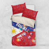 Personalised Philippines Billiards Bedding Set Cue With Balls Flag Style - Wonder Print Shop