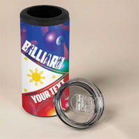 Personalised Philippines Billiards 4 in 1 Can Cooler Tumbler Cue With Balls Flag Style - Wonder Print Shop