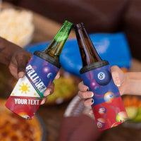 Personalised Philippines Billiards 4 in 1 Can Cooler Tumbler Cue With Balls Flag Style - Wonder Print Shop